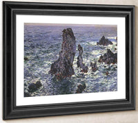 Pyramids At Belle Ile  By Claude Monet Fine Art Print