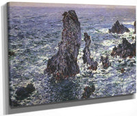 Pyramids At Belle Ile  By Claude Monet Fine Art Print