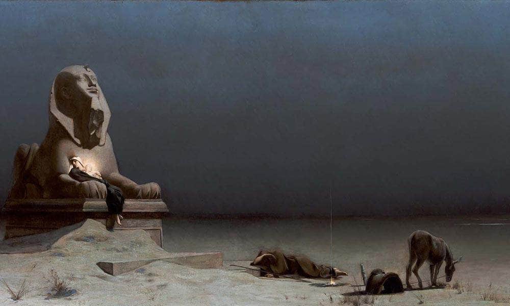 Rest On The Flight Into Egypt By Luc Olivier Merson Fine Art Print