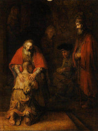 Return Of The Prodigal Son By Rembrandt Fine Art Print