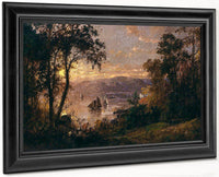 Sailing (The Hudson At Tappan Zee) By Cropsey Jasper Francis Fine Art Print