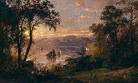 Sailing (The Hudson At Tappan Zee) By Cropsey Jasper Francis Fine Art Print