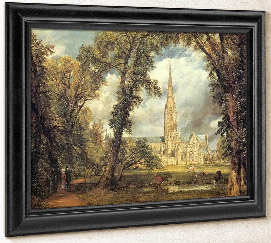 Salisbury Cathedral From The Bishop's Grounds By John Constable Fine Art Print