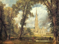 Salisbury Cathedral From The Bishop's Grounds By John Constable Fine Art Print