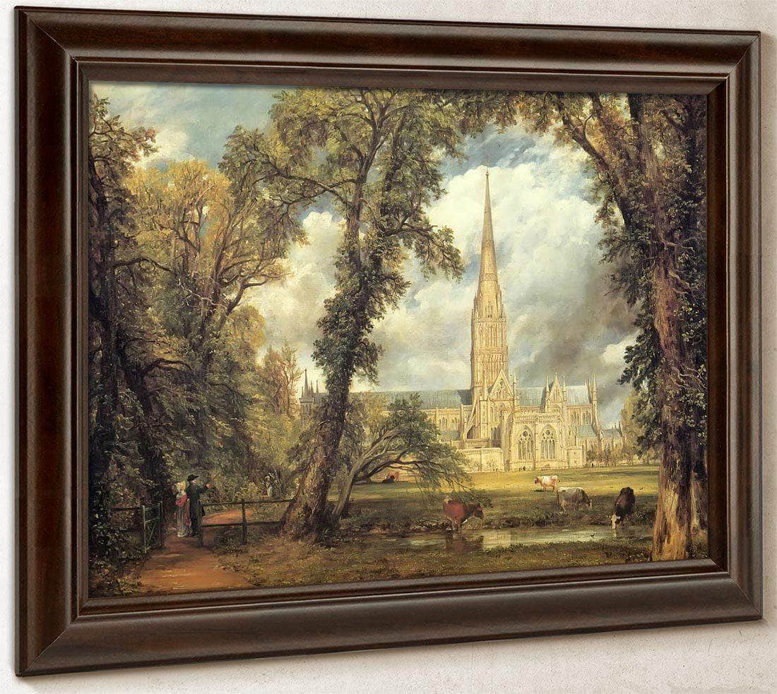Salisbury Cathedral From The Bishop's Grounds By John Constable Fine Art Print