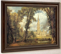 Salisbury Cathedral From The Bishop's Grounds By John Constable Fine Art Print