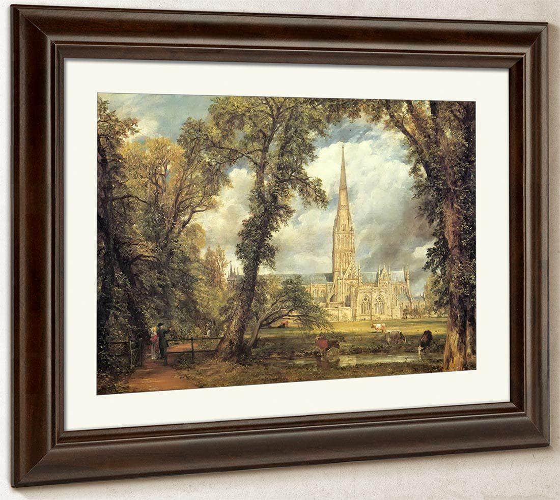 Salisbury Cathedral From The Bishop's Grounds By John Constable Fine Art Print