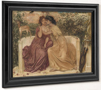 Sappho And Erinna In A Garden At Mytilene 1864 By Simeon Solomon Fine Art Print