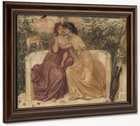 Sappho And Erinna In A Garden At Mytilene 1864 By Simeon Solomon Fine Art Print