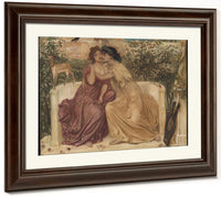 Sappho And Erinna In A Garden At Mytilene 1864 By Simeon Solomon Fine Art Print