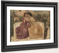 Sappho And Erinna In A Garden At Mytilene 1864 By Simeon Solomon Fine Art Print