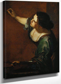 Self Portrait As The Allegory Of Painting 1638 By Artemisia Gentileschi Fine Art Print