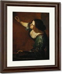 Self Portrait As The Allegory Of Painting 1638 By Artemisia Gentileschi Fine Art Print
