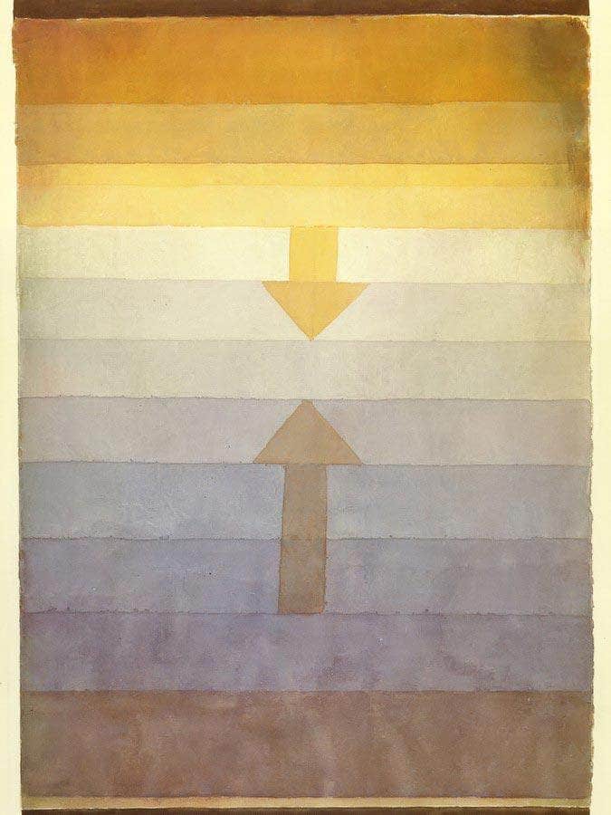 Separation In The Evening 1922 79 By Paul Klee Fine Art Print