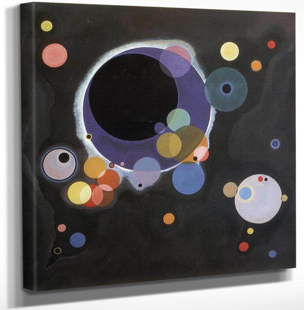 Several Circles By Wassily Kandinsky Fine Art Print