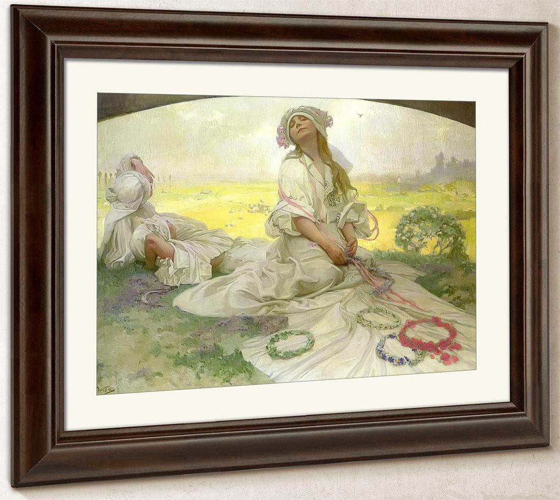 Song Of Bohemia (Our Song) By Alphonse Mucha Fine Art Print