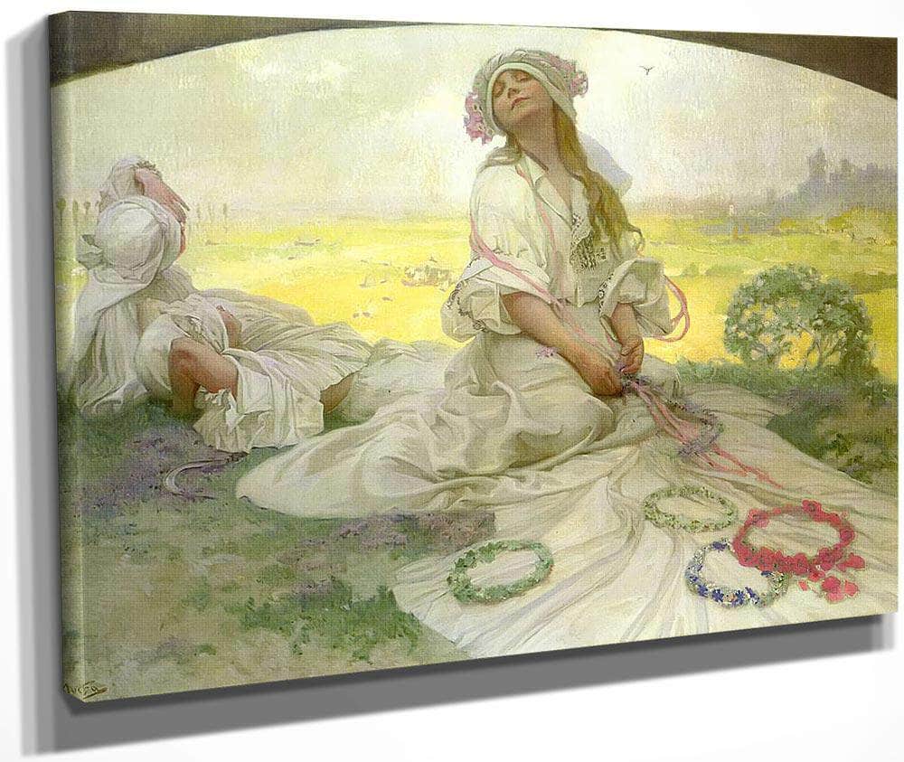 Song Of Bohemia (Our Song) By Alphonse Mucha Fine Art Print