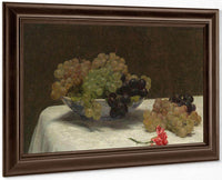 Still Life With Grapes And A Carnation By Henri Fantin Latour Fine Art Print
