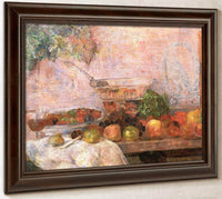 Still Life With Parrot By James Ensor Fine Art Print