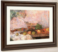 Still Life With Parrot By James Ensor Fine Art Print