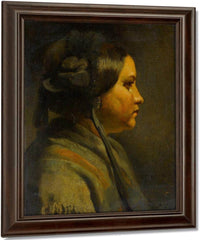 Study Of The Head Of A Young Woman In Profile 1855 By Matthijs Maris Fine Art Print