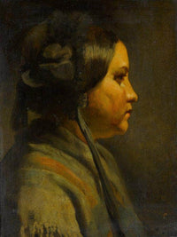 Study Of The Head Of A Young Woman In Profile 1855 By Matthijs Maris Fine Art Print