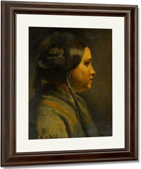 Study Of The Head Of A Young Woman In Profile 1855 By Matthijs Maris Fine Art Print