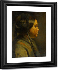 Study Of The Head Of A Young Woman In Profile 1855 By Matthijs Maris Fine Art Print