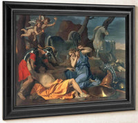 Tancred And Erminia By Nicholas Poussin Fine Art Print