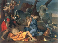 Tancred And Erminia By Nicholas Poussin Fine Art Print