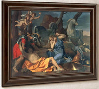 Tancred And Erminia By Nicholas Poussin Fine Art Print
