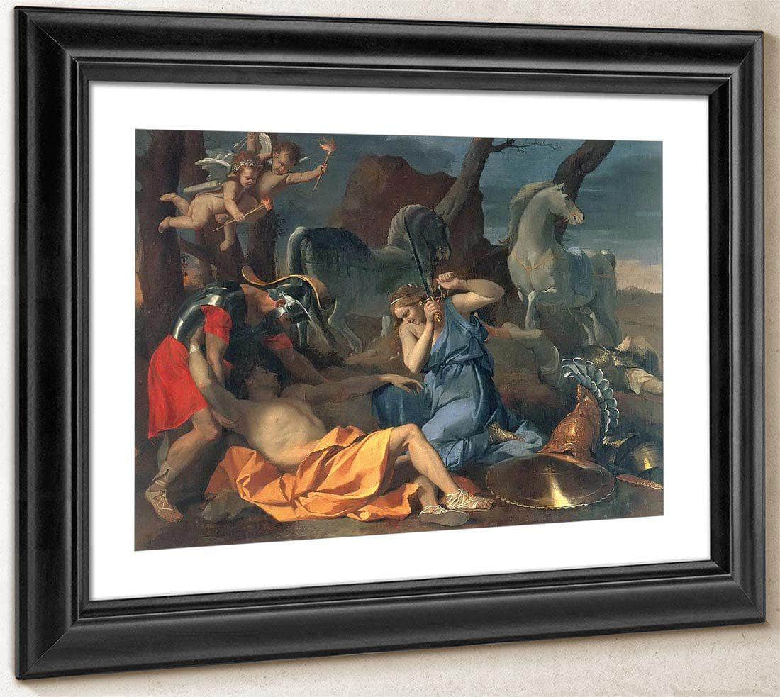 Tancred And Erminia By Nicholas Poussin Fine Art Print