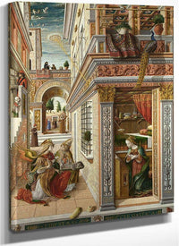 The Annunciation With Saint Emidius By Carlo Crivelli Fine Art Print
