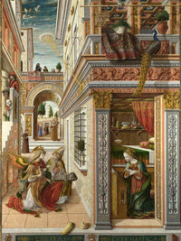 The Annunciation With Saint Emidius By Carlo Crivelli Fine Art Print