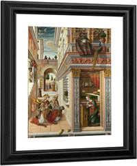 The Annunciation With Saint Emidius By Carlo Crivelli Fine Art Print