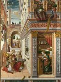 The Annunciation With St Emidius 1486 By Carlo Crivelli Fine Art Print