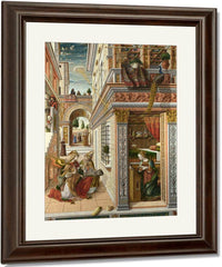 The Annunciation With St Emidius 1486 By Carlo Crivelli Fine Art Print