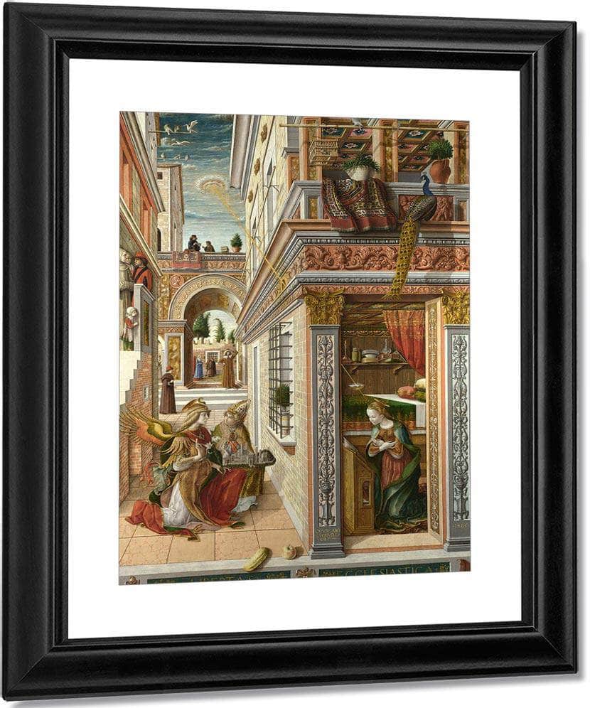 The Annunciation With St Emidius 1486 By Carlo Crivelli Fine Art Print