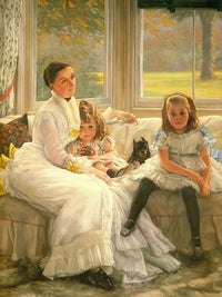 The Chapple Gill Family Of Lower Lea, Woolton By James Tissot Fine Art Print