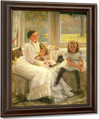 The Chapple Gill Family Of Lower Lea, Woolton By James Tissot Fine Art Print