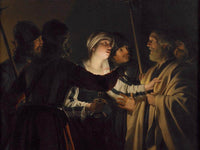 The Denial Of St. Peter By Gerrit Van Honthorst Fine Art Print