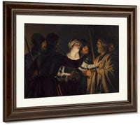 The Denial Of St. Peter By Gerrit Van Honthorst Fine Art Print