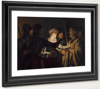 The Denial Of St. Peter By Gerrit Van Honthorst Fine Art Print