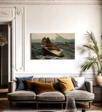 The Fog Warning By Winslow Homer Fine Art Print