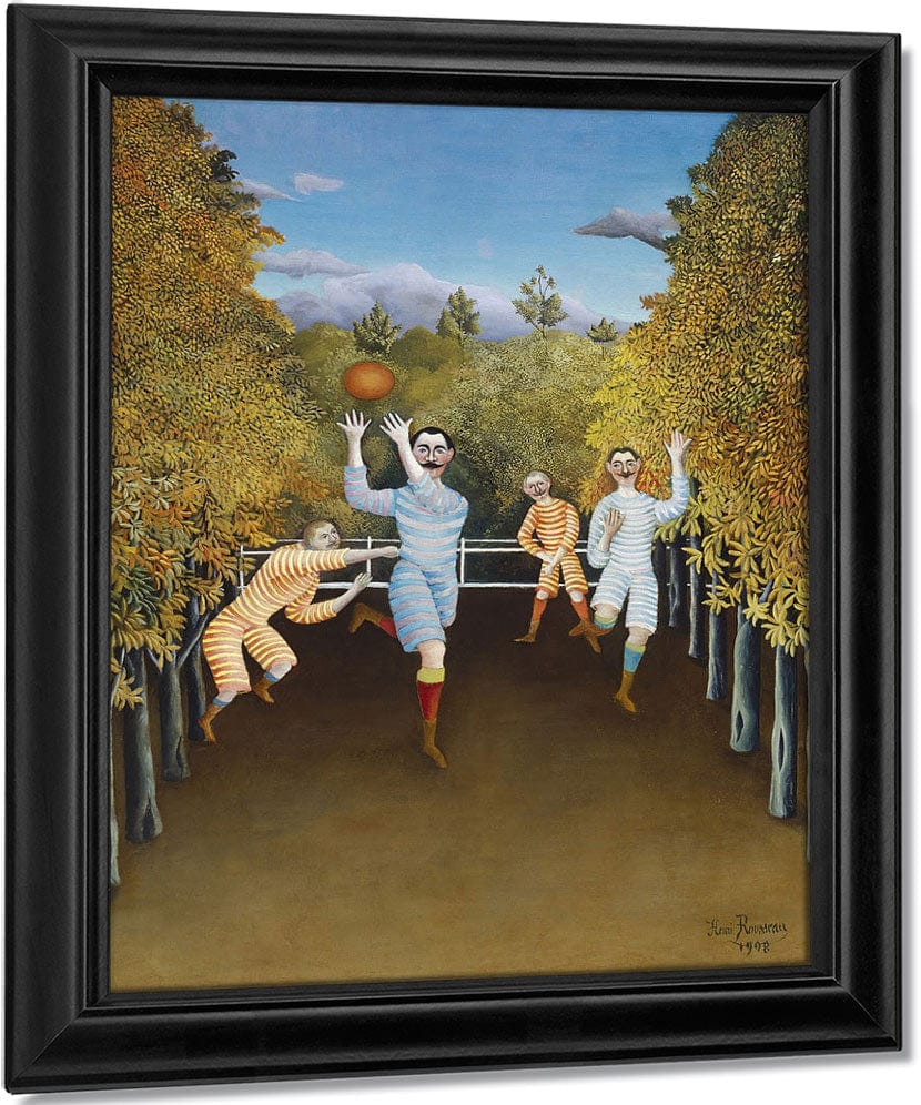 The Football Players By Henri Julien Felix Rousseau Fine Art Print