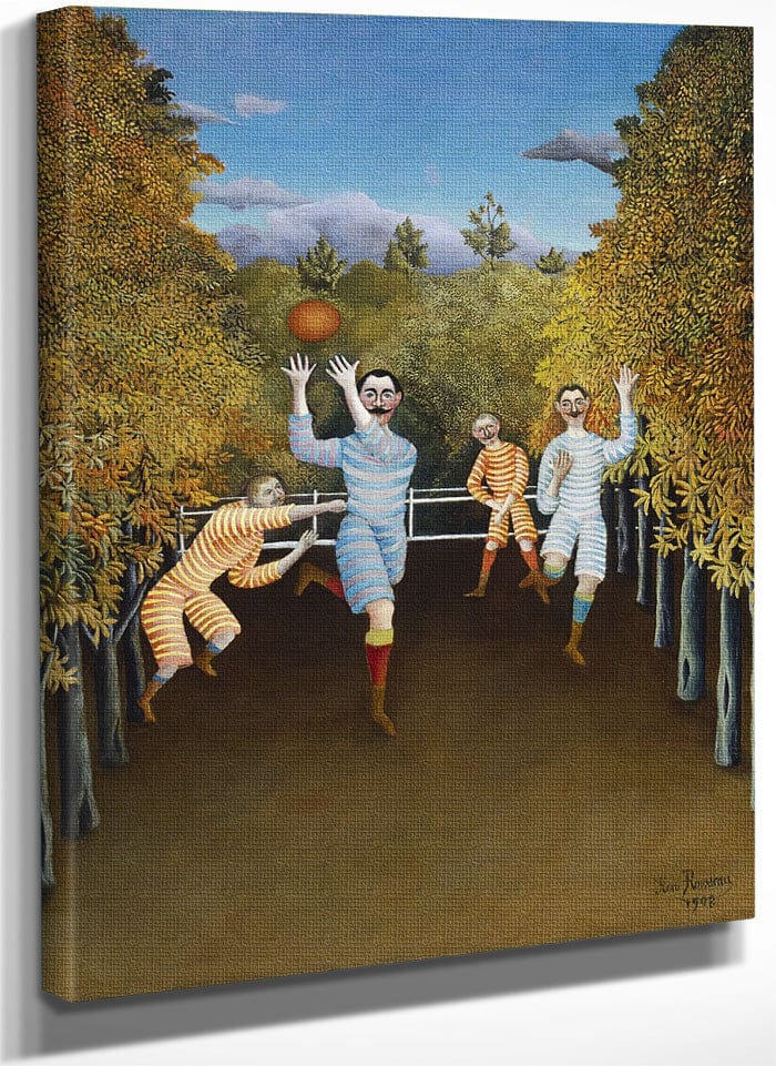 The Football Players By Henri Julien Felix Rousseau Fine Art Print