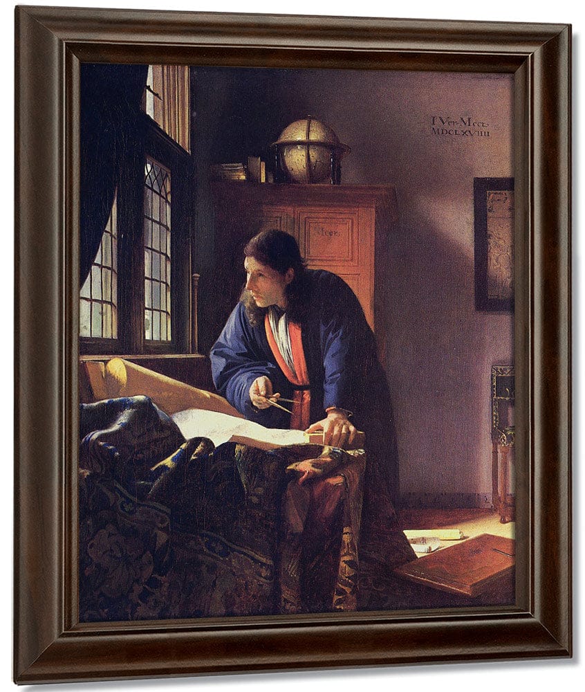 The Geographer 1669 By Johannes Vermeer Fine Art Print