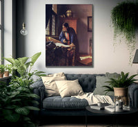 The Geographer 1669 By Johannes Vermeer Fine Art Print