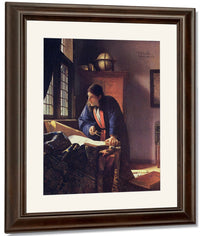 The Geographer 1669 By Johannes Vermeer Fine Art Print