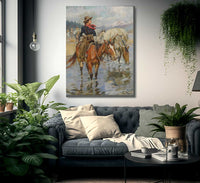 The Golden Girl Of The West By Philip R. Fine Art Print